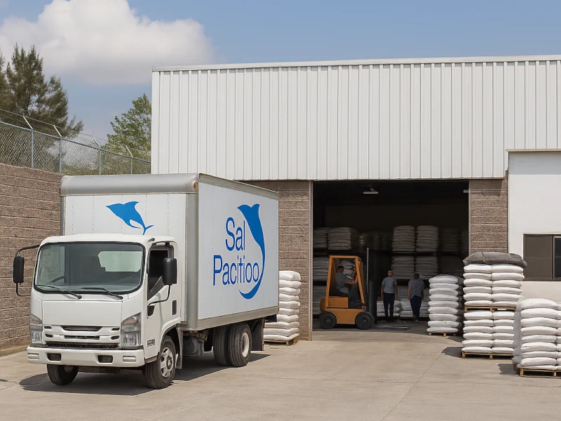 Operación y almacén de sal